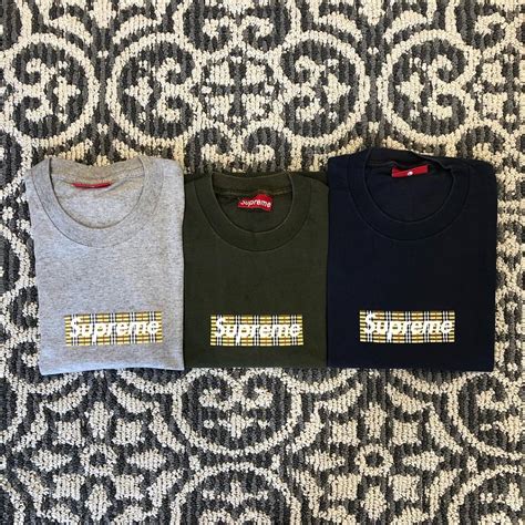 supreme x burberry tee|supreme x Burberry release date.